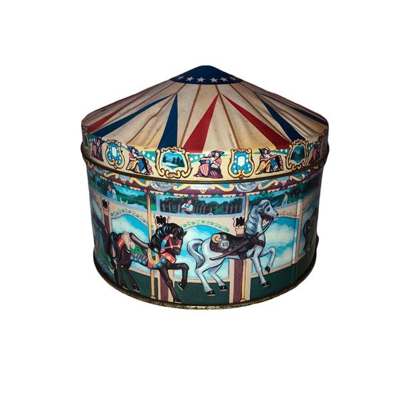 Other - Vintage 1996 Hershey Park Carousel Collectible Tin, Hometown Series Cannister 13